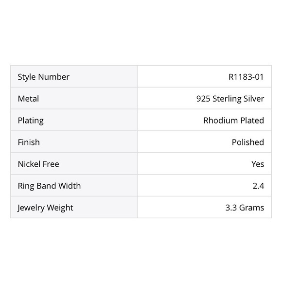 STERLING SILVER 3 STONE RING - Picture 7 of 8